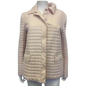 Salvatore Ferragamo pastellrosa gesteppte Jacke (IT43 - UK 10-12) - Bild 1 von 7
