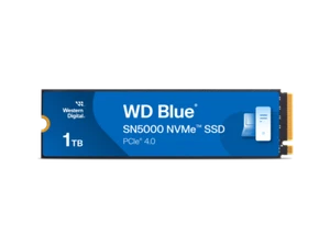 Western Digital 1TB WD Blue SN5000 NVMe SSD, PCIe Gen 4.0, up to 5,150 MB/s Read - Afbeelding 1 van 3