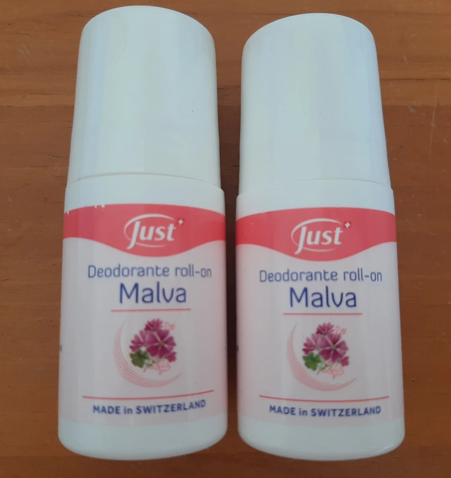 N.2 Deodorante Deo Roll-on Malva Just 50 ml - OFFERTA - per pelle sensibile - Immagine 1 di 1