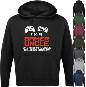 I'M A GAMER ONCLE KAPUZENPULLOVER geeky lustiges Geschenk Herren Top XBOX PlayStation Gaming PC - Bild 1 von 17