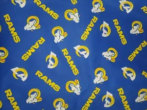NFL Los Angeles Rams 70401-D Cotton Fabric by the Yard - Picture 1 of 2