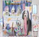 Halloween Old English Sheepdog Shower Curtain Bathtub Screens Personalized Hooks