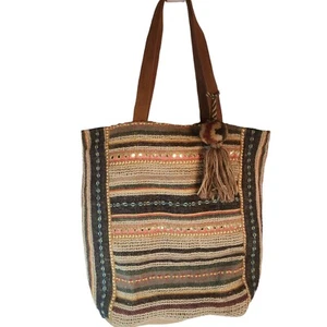 Lovestitch Shopper Hobo Hippie Tasche mit Quaste Pailletten & Wildleder Neu mit Etikett #D44471 - Bild 1 von 15