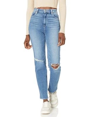 NWOT Paige Stella High Rise Straight Leg Stretch Jeans In Fillmore Destructed 28 - Image 1 of 4