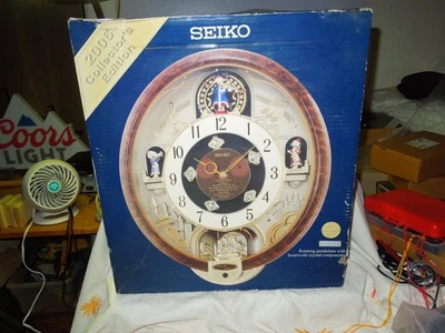 Seiko Melodies In Motion 2006 Collectors Edition Swarovski Crystal Clock NEW - Image 1 of 4