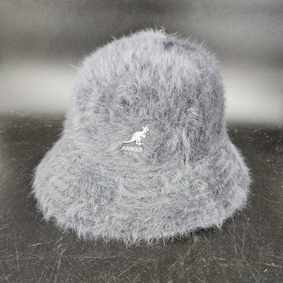 Gorra Kangol Furgora Informal Ajustada Para Hombres Pequeña Gris Difusa Angora Cubo Cloche Foto 1 de 4