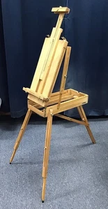 Cavalletto francese mezza scatola Creative Mark Cezanne - legno olmo oliato CASSETTO MANCANTE usato - Foto 1 di 5