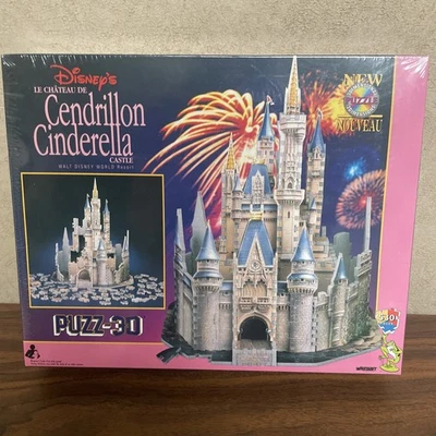 3-D Puzzle Disney Vintage Cinderella Castle WDW Resort 530 Pc Sealed NEW - Image 1 of 4