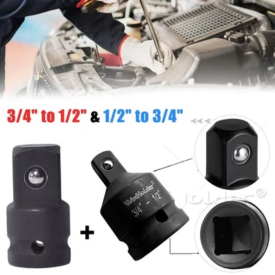 3/4-Inch F to 1/2-Inch M +1/2" Female to 3/4" Male Impact Adaptor Socket Reducer - Image 1 of 4