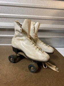 Betty Lytle Styled By Hyde Roller Skates Ware Bro Chicago White Size 9 - Picture 1 of 24