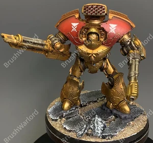 Warhammer 40K BEMALT Adeptus Custodes Legio Custodes Telemon Heavy Dreadnought - Bild 1 von 5