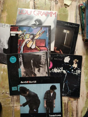 Lot Of 7 Classic Rock  Vinyl Record Albums Fixx,Roxy Music,Lou Gramm,Mike And Th - Image 1 of 4