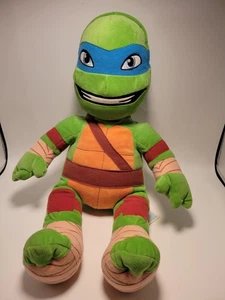 Peluche Tartarughe Ninja Mutanti Adolescenti Leonardo Flip 18" Costruisci Un Orso - Foto 1 di 10