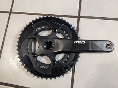 Juego de bielas de carbono para bicicleta de carretera SRAM RED eTap BB30 172,5 mm 50/34T 110 BCD Foto 1 de 4