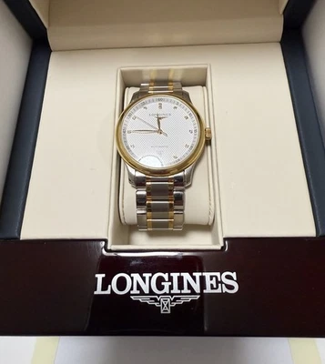 Longines Master Automatic Diamond Gold & Stainless Steel Men's Watch L26285777 - Image 1 of 4