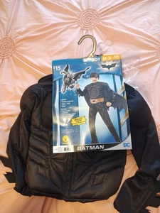 El Caballero Oscuro Trilogía Disfraz de Halloween de Batman Niño M (8-10) Marca Nueva - Imagen 1 de 5