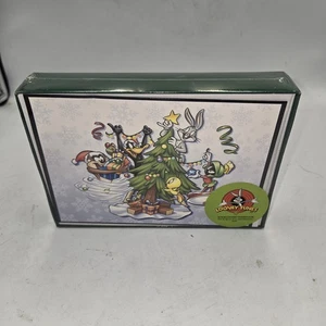 Vintage Boxed, Looney Tunes Christmas Cards 10 Cards And Envelope - Picture 1 of 2