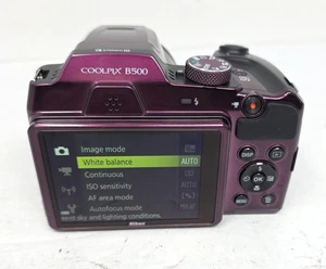 Nikon COOLPIX B500 40x 16.0MP fotocamera digitale prugna per parti di ricambio non funzionante  - Foto 1 di 7