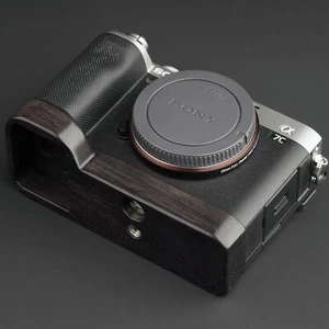 Wood Wooden Camera Grip Baseplate Holder For Sony A7C Light Weight 60g - Picture 1 of 11