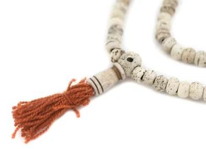 Cuentas Mala de hueso redondo gris lavado 6 mm Nepal 21 pulgadas hilo - Imagen 1 de 1