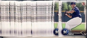 (50) Lote de tarjetas de novato 2016 Bowman Draft LUIS ORTIZ Prospect #BD-158 Brewers - Imagen 1 de 1
