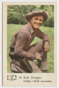 Kirk Douglas niederländische Gummi-Sammelkarte - 1963 Star Bilder D #94 E5 - Bild 1 von 2