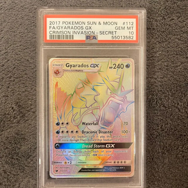 Nihilego GX RAINBOW SECRET HYPER FA RARE 114/111 Pokemon SM