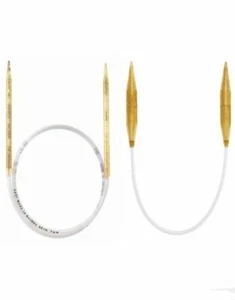 Addi Knitting Needles Gold Glitter 60" Fixed Circular Plastic 150cm - Picture 1 of 18