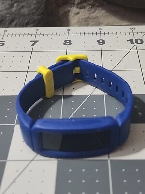 Fitbit Heart Rate Fitness Sleep Watch Untested Blue And Yellow Band Children  - Image 1 of 4