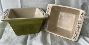 Set 2 Piatti Immersione Casseruola Verde Collezione Host Semplice Gusto Gres - Foto 1 di 7