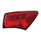 Right Dark Chrome Outer Tail Light For 18-20 Acura TLX; CAPA