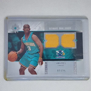 2006-07 ULTIMATE COLLECTION CHRIS PAUL DUAL JERSEY SSP /25 - Picture 1 of 2