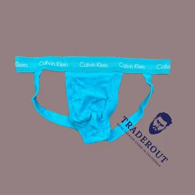 Calvin Klein CK men Blue cotton  jock strap jockstraps underwear size S M L XL - Image 1 of 3