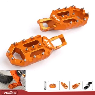 CNC Wide Billet Foot Pegs Footrests For 250 350 450 SXF SX-F SX F 2017-2021 2022 - Imagem 1 de 4