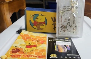 iphone 15 pro case winnie the pooh Cartoon Clear Gold Bling Read Description!! - Picture 1 of 6