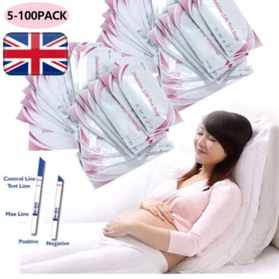 5-100x Ovulation (LH)Test Strips Fertility Early Predictor Home Urine Tests UK - Image 1 of 4