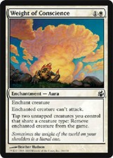 WEIGHT OF CONSCIENCE X4 4 4X Morningtide MTG Magic the Gathering Cards DJMagic