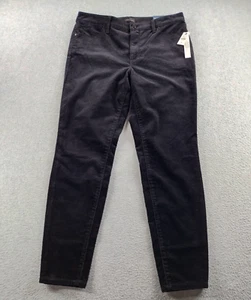 Talbots Women's Jeggings Black Size 6P Corduroy Straight Stretch Mid Rise 26.5" - Picture 1 of 13