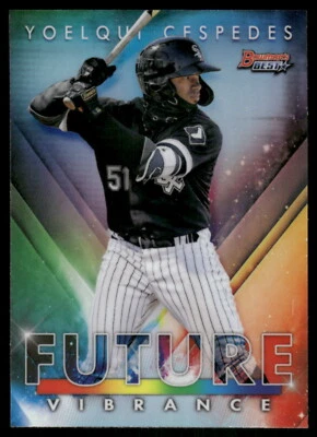 2021 Bowman's Best #BFV-14 Yoelqui Cespedes Bowman Future Vibrance - Image 1 of 2