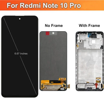 For Xiaomi Redmi NOTE 10 Pro OLED Display Touch Screen Digitizer ± Frame Replace