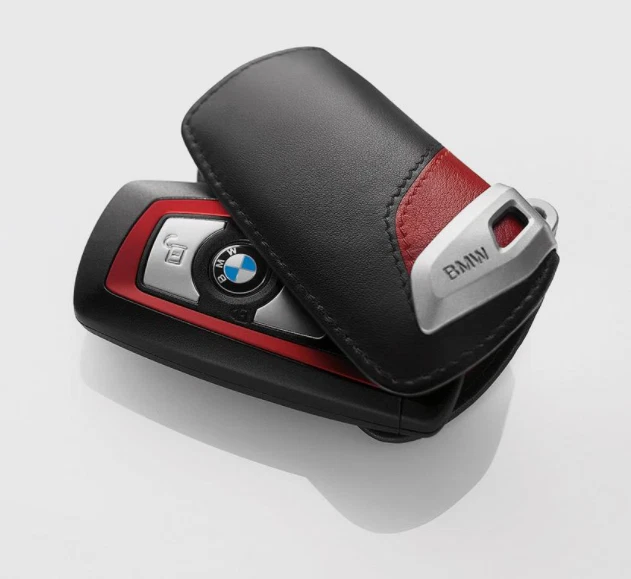 BMW Genuine Red Luxury Line Key Fob Case with BMW Lettering 82292219909 — 第 1/1 张图片