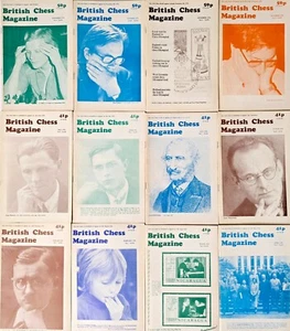 1976 THE BRITISH CHESS MAGAZINE 12 ISSUES BOARD GAME STRATEGY 70S PB BOOK VTG - Imagen 1 de 24
