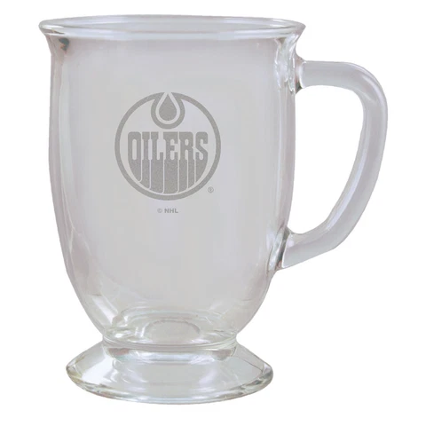 Edmonton Oilers 16oz. Etched Cafe Mug Cover
