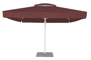 Sonnenschirm 5m Gastroschirm 5x5m Marktschirm inkl. Ständer und Platten - Rot -+ - Bild 1 von 11