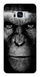 Coque en silicone imprimée compatible Samsung Galaxy S8 Singe - Photo 1 sur 3