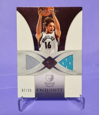 Pau Gasol - 2006-2007 Exquisite Game Worn & Used Patch Card /25 - Image 1 of 4
