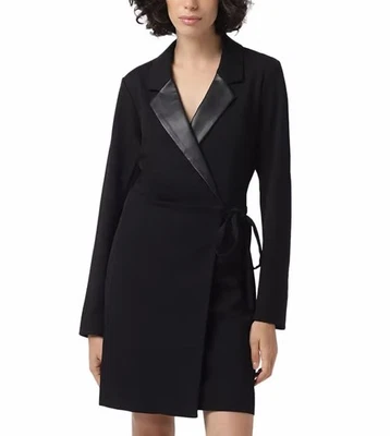 Mini vestido de cóctel BCBGeneration para mujer ajustado envolvente manga larga talla L Foto 1 de 4