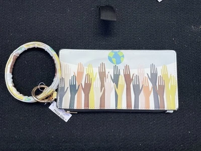 Hands of All Colors Wristlet Wallet for Women Vegan Leather - Image 1 of 4