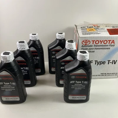 Fluido de transmissão automática Toyota Lexus genuíno ATF tipo T-IV 6 quartos - Imagem 1 de 4