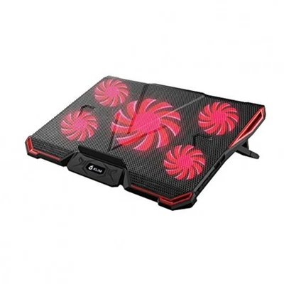 Klim Cyclone 5 Cooling Pad & Stand for Gaming Notebook for PC Mac PS4 Xbox red - Bild 1 von 4